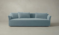 The Lenox Sofa - Mohair Slate Blue