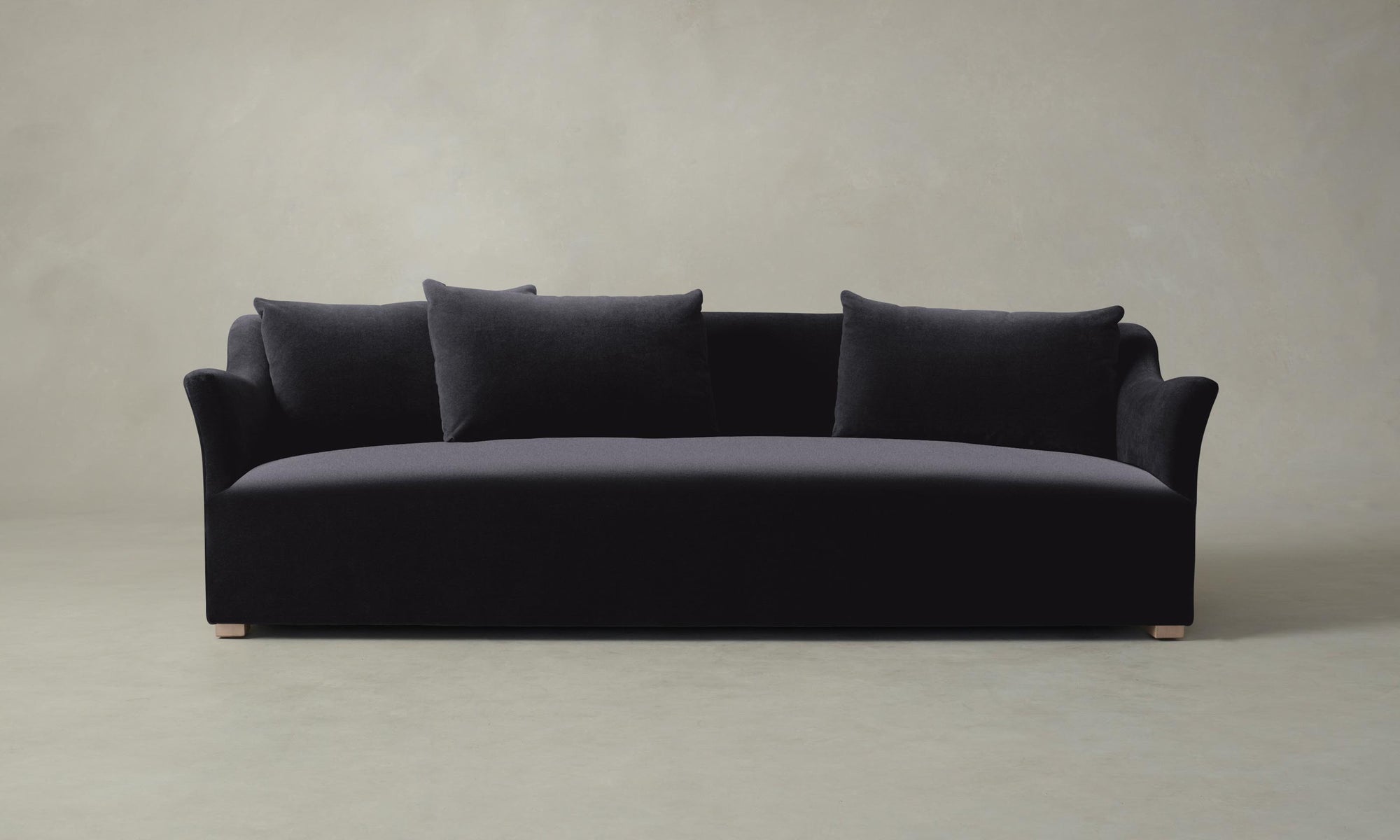 The Lenox Sofa - Performance Velvet Flannel