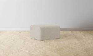 The Leonard Ottoman - Heritage Belgian Linen Summit