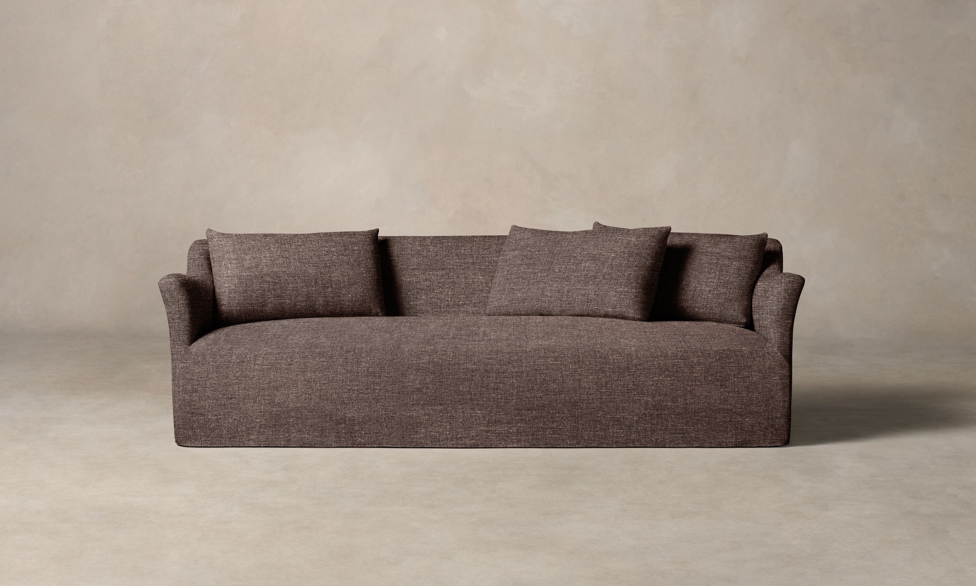 The Leonard Sofa - Heritage Belgian Linen Carob