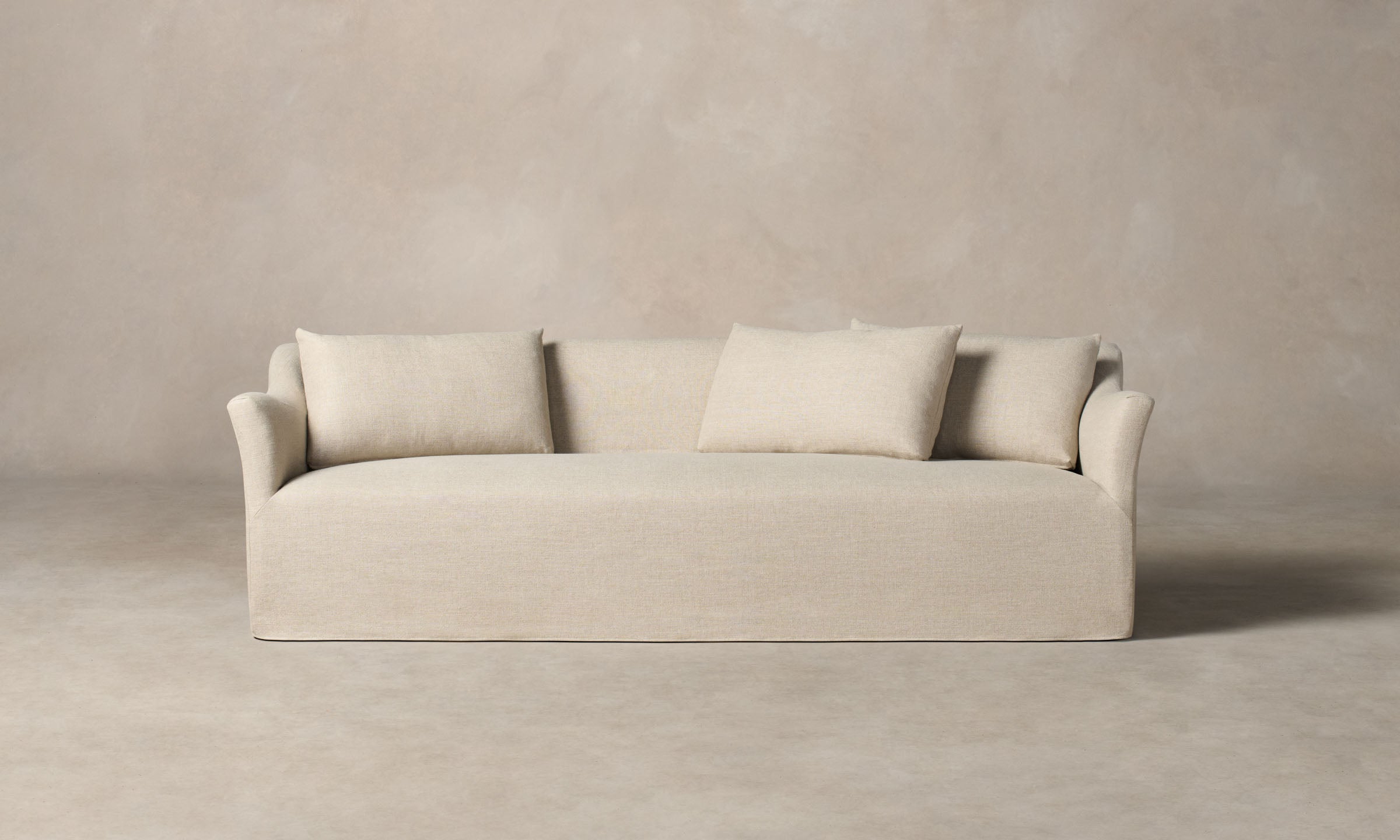 The Leonard Sofa - Heritage Belgian Linen Husk – Maiden Home