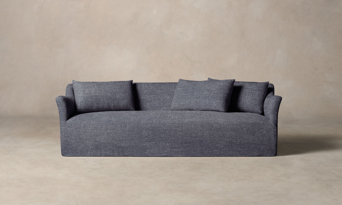 The Leonard Sofa - Heritage Belgian Linen Lake