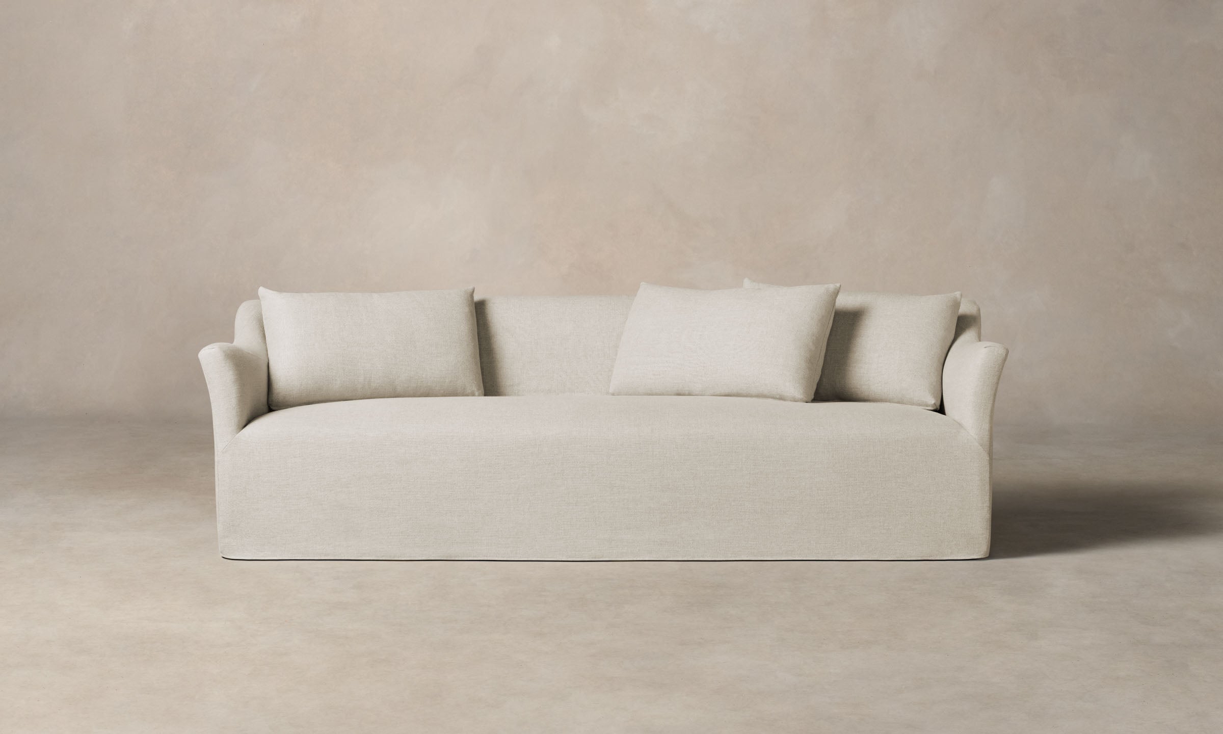 The Leonard Sofa - Heritage Belgian Linen Alder – Maiden Home