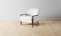 The Leroy Chair - Belgian Linen Egret