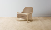 The Leroy Chair - Mohair Almond