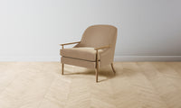 The Leroy Chair - Mohair Almond