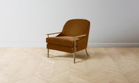 The Leroy Chair - Mohair Brown Sugar