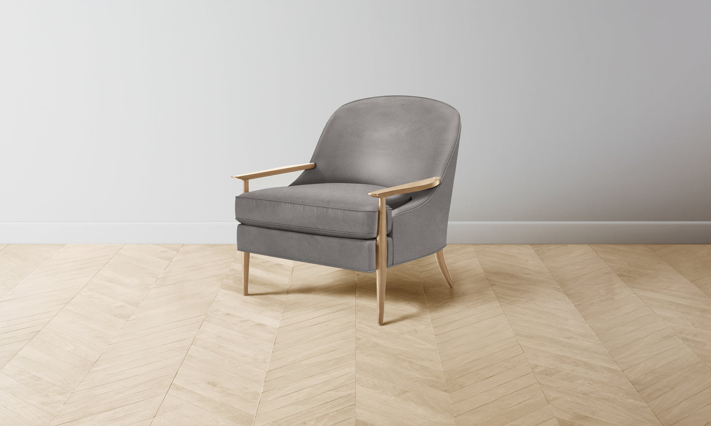 The Leroy Chair - Nubuck Leather Asphalt