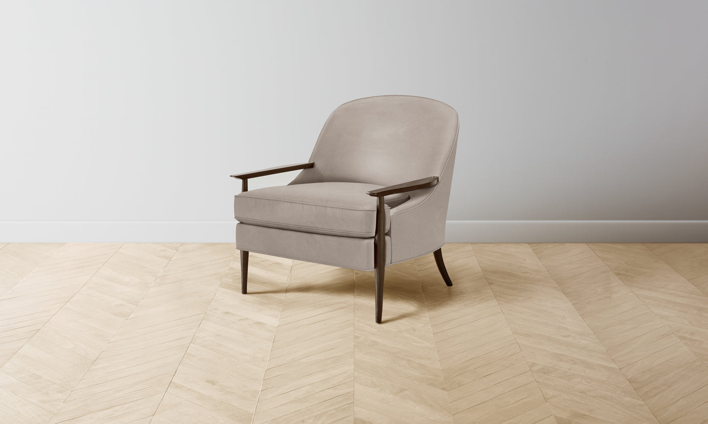 The Leroy Chair - Nubuck Leather Fawn