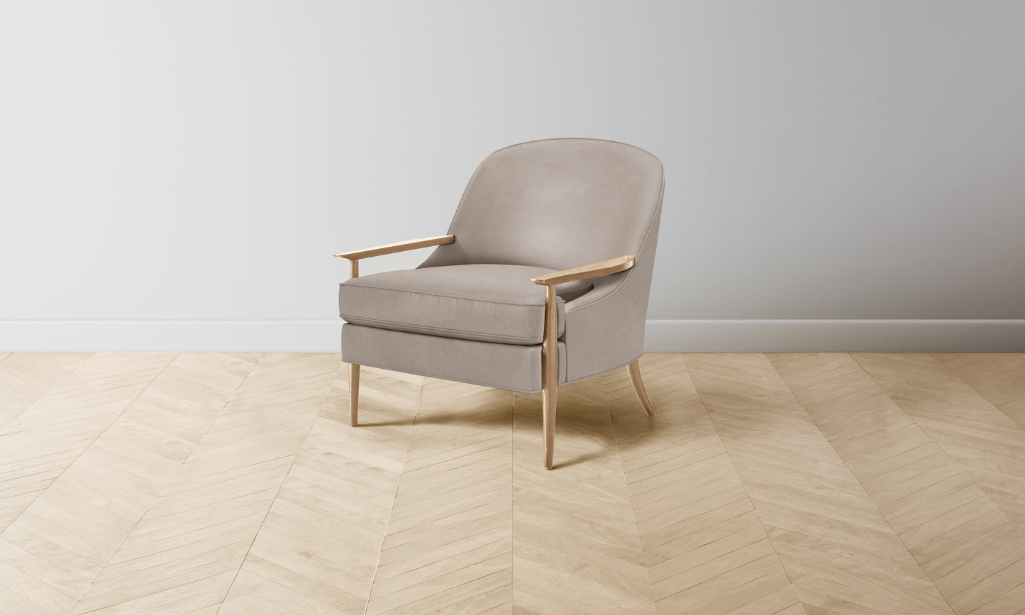 The Leroy Chair - Nubuck Leather Fawn