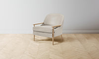 The Leroy Chair - Nubuck Leather Sail