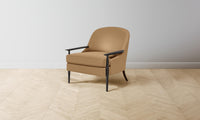 The Leroy Chair - Pebbled Leather Latte