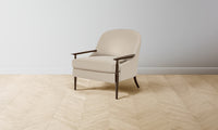 The Leroy Chair - Pebbled Leather Stone