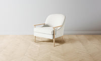 The Leroy Chair - Performance Linen Weave Flour