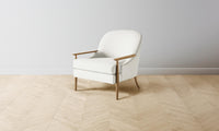 The Leroy Chair - Performance Linen Weave Flour