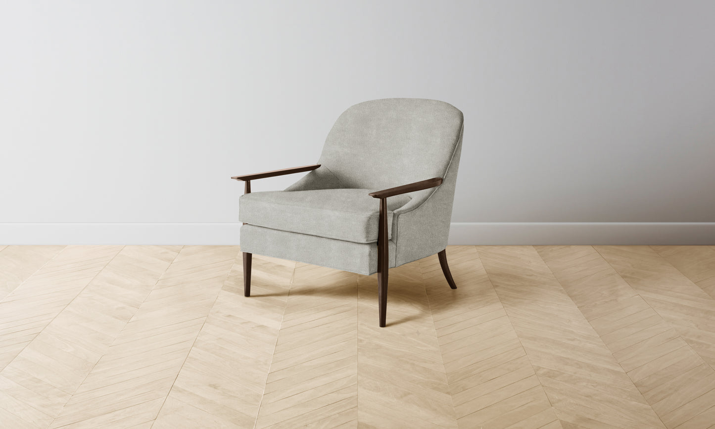 The Leroy Chair - Performance Melange Weave Flint