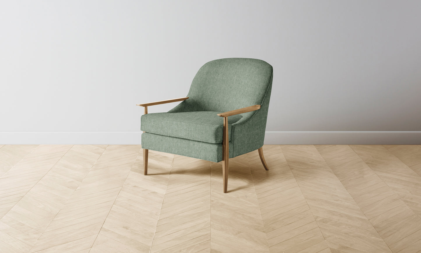 The Leroy Chair - Performance Stonewashed Linen Aspen