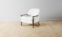 The Leroy Chair - Performance Linen Weave Pure White