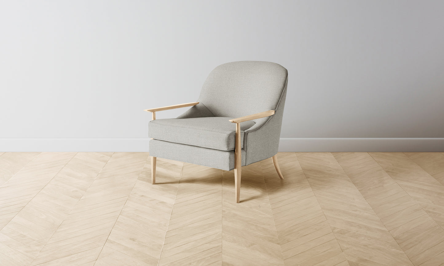 The Leroy Chair - Performance Textured Linen Flax