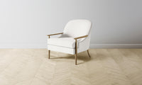 The Leroy Chair - Performance Textured Tweed Snow