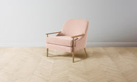 The Leroy Chair - Performance Velvet Dusty Rose