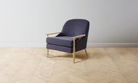 The Leroy Chair - Performance Velvet Flannel