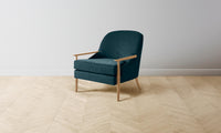 The Leroy Chair - Performance Velvet Lagoon