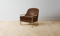 The Leroy Chair - Tuscan Leather Bourbon