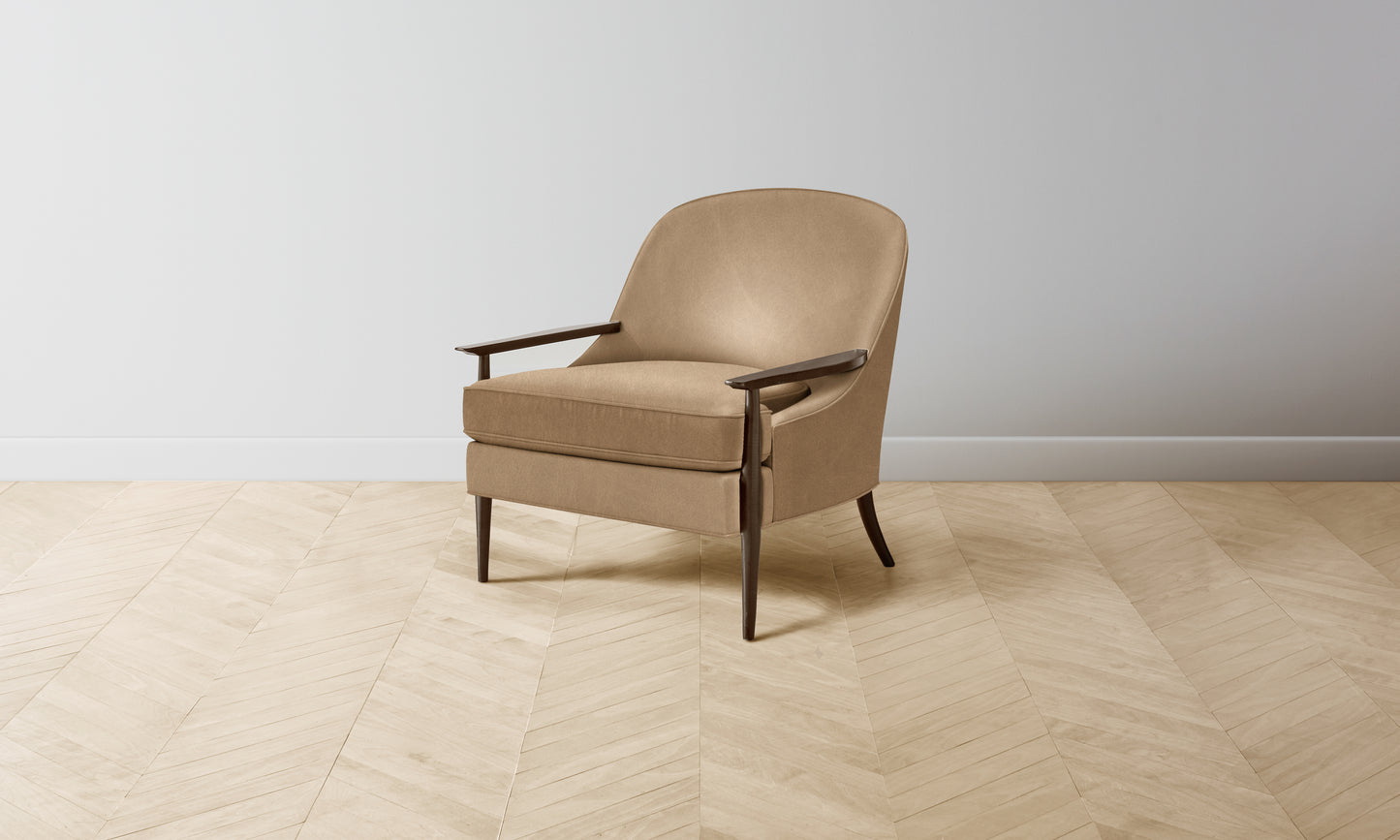 The Leroy Chair - Tuscan Leather Camel