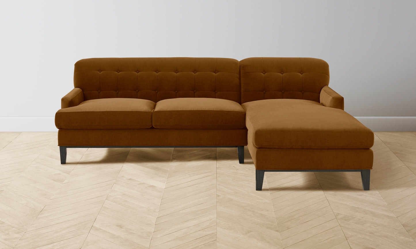 The Ludlow Sectional - Mohair Brown Sugar