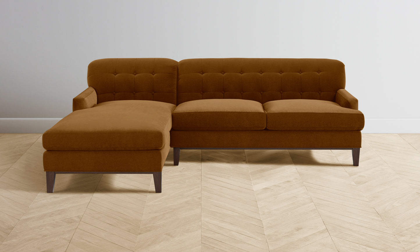 The Ludlow Sectional - Mohair Brown Sugar