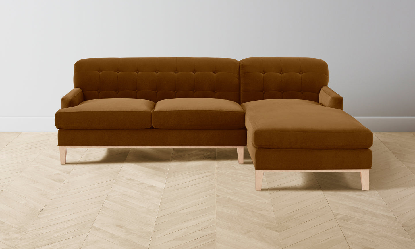 The Ludlow Sectional - Mohair Brown Sugar