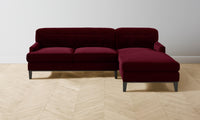 The Ludlow Sectional - Mohair Crimson