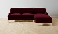 The Ludlow Sectional - Mohair Crimson