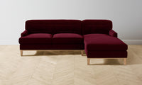 The Ludlow Sectional - Mohair Crimson