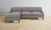 The Ludlow Sectional - Nubuck Leather Asphalt