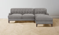 The Ludlow Sectional - Nubuck Leather Asphalt