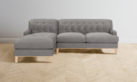 The Ludlow Sectional - Nubuck Leather Asphalt