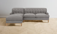 The Ludlow Sectional - Nubuck Leather Asphalt