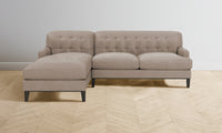 The Ludlow Sectional - Nubuck Leather Fawn