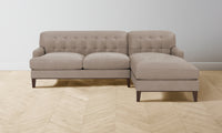 The Ludlow Sectional - Nubuck Leather Fawn