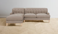 The Ludlow Sectional - Nubuck Leather Fawn