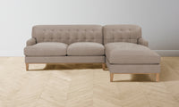 The Ludlow Sectional - Nubuck Leather Fawn