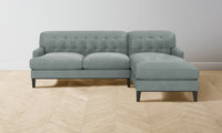 The Ludlow Sectional - Nubuck Leather Tide