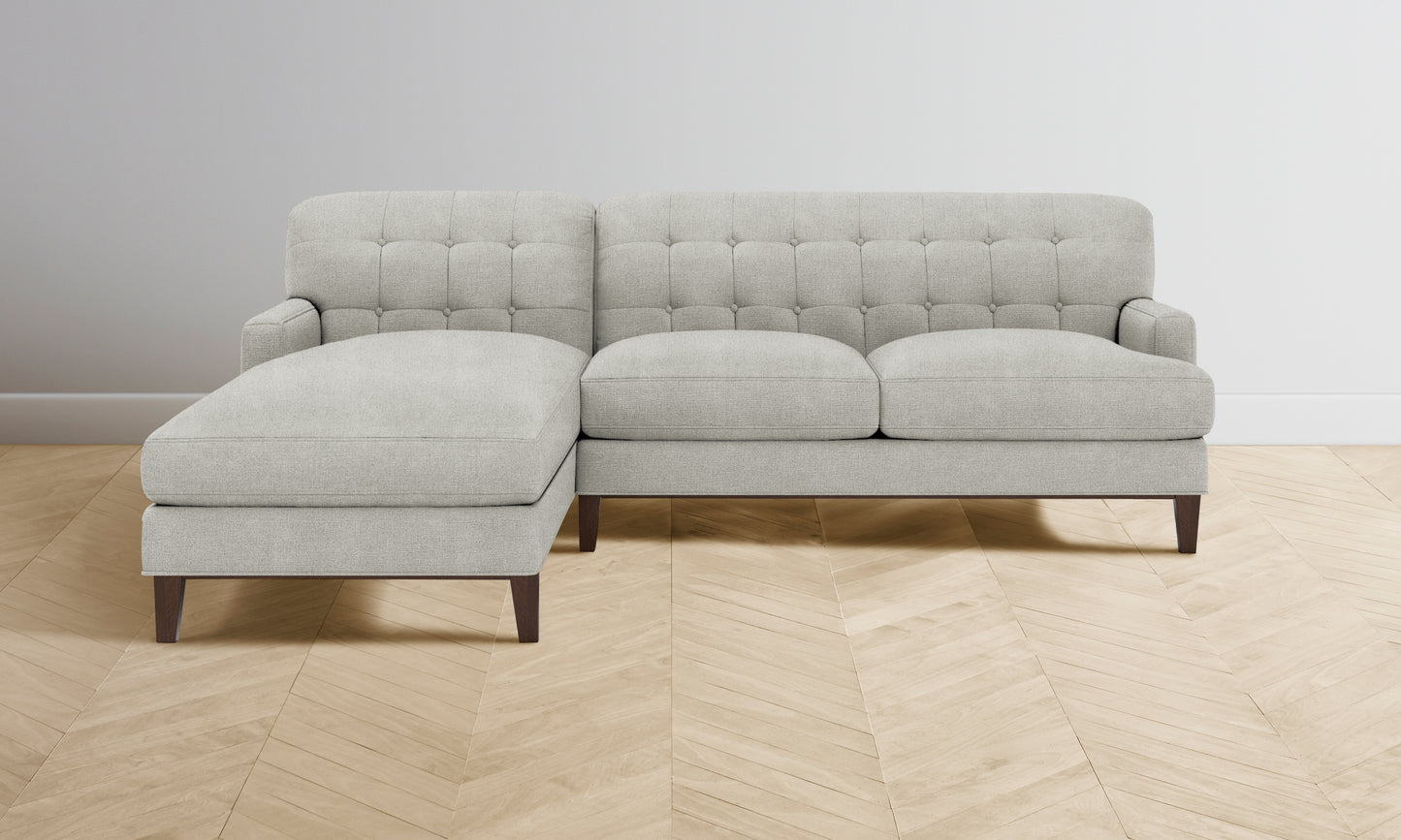 The Ludlow Sectional - Performance Melange Weave Flint