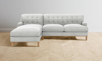 The Ludlow Sectional - Performance Textured Tweed Dove