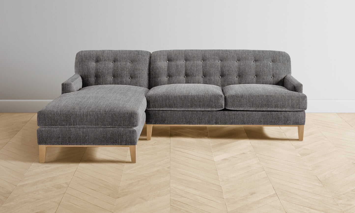 The Ludlow Sectional - Performance Tweed Smoke