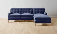 The Ludlow Sectional - Performance Velvet Midnight