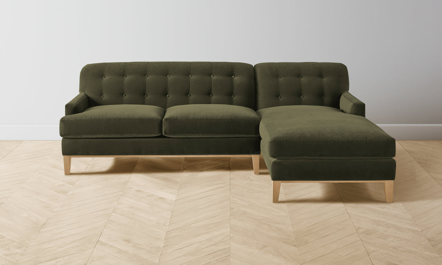 The Ludlow Sectional - Performance Velvet Olive