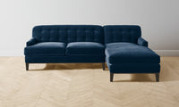 The Ludlow Sectional - Performance Velvet Sapphire